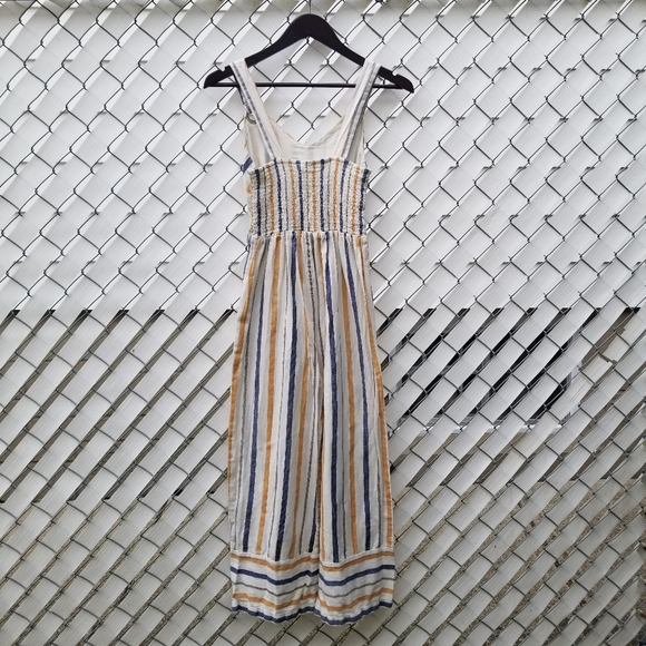 Japna sleeveless striped straight leg jumpsuit S - Picture 3 of 6